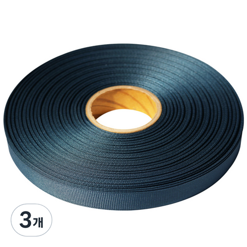 금비코리아 리본 골직 G rosG rain 15mm x 45m G 53, 군청색, 3개