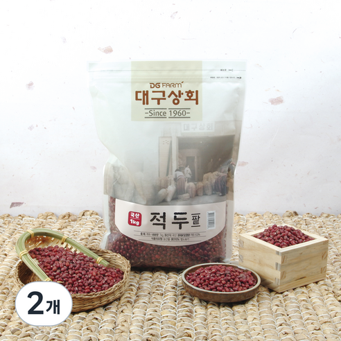 대구상회 국산 적두(팥), 1kg, 2개