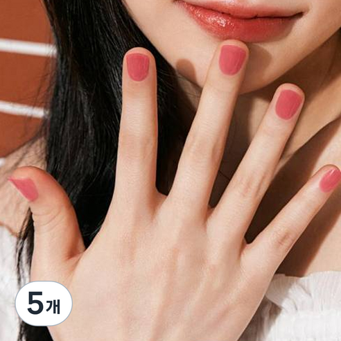데싱디바 글로우 네일 스티커, 베리, 5개