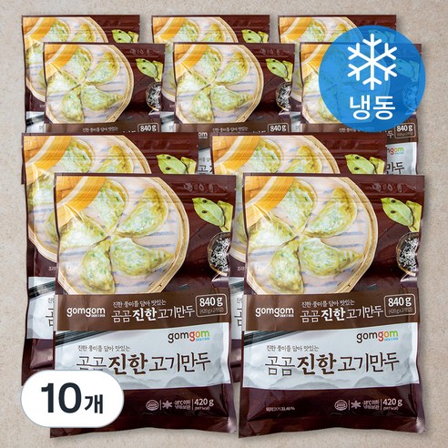 곰곰 진한 고기 만두 (냉동), 420g, 10개입