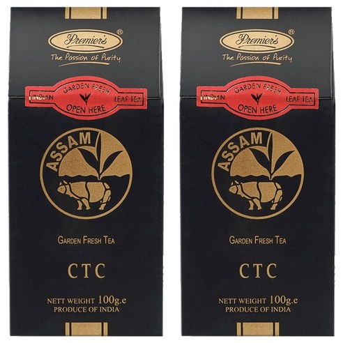 프리미어스티 스탠디팩 아쌈 CTC, 100g, 2개, 1개입