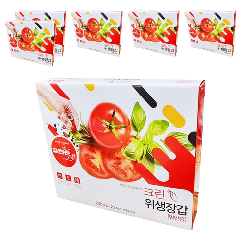 크린손 크린 위생장갑 일반형, 6개, 200개