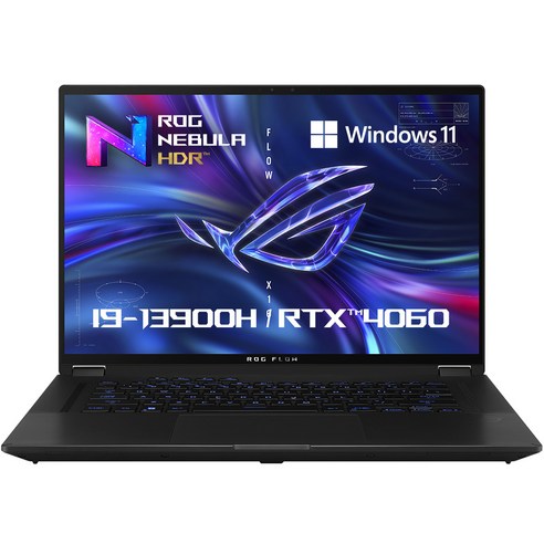 에이수스 2023 ROG 플로우 X16 코어i9 인텔 13세대 지포스 RTX 4060, Off Black, 1TB, 16GB, WIN11 Home, GV601VV-NL008W