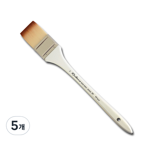 루벤스 와이드 브러쉬 83 인조모 빽붓, 2호, 5개