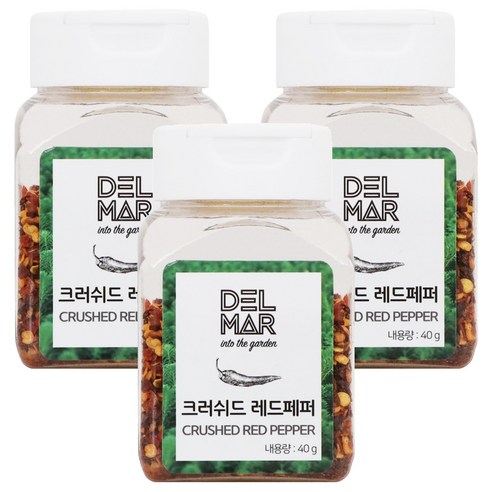 딜리셔스마켓 크러쉬드 레드페퍼, 40g, 3개