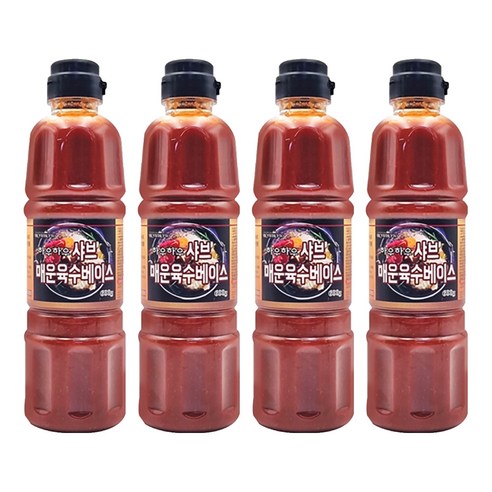 하우하우 매운육수베이스, 600g, 4개