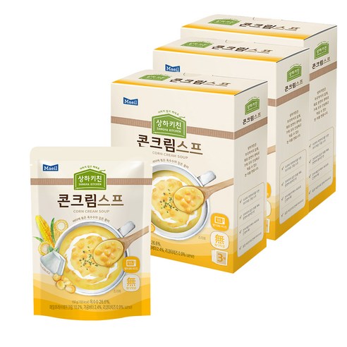 매일유업 상하키친 콘크림 스프 3p, 450g, 3개