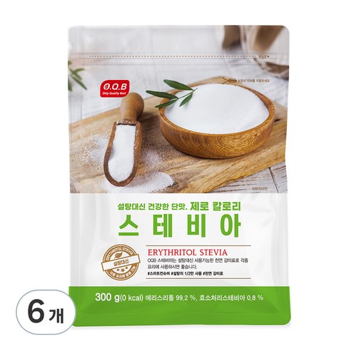 오큐비 스테비아 설탕, 300g, 6개