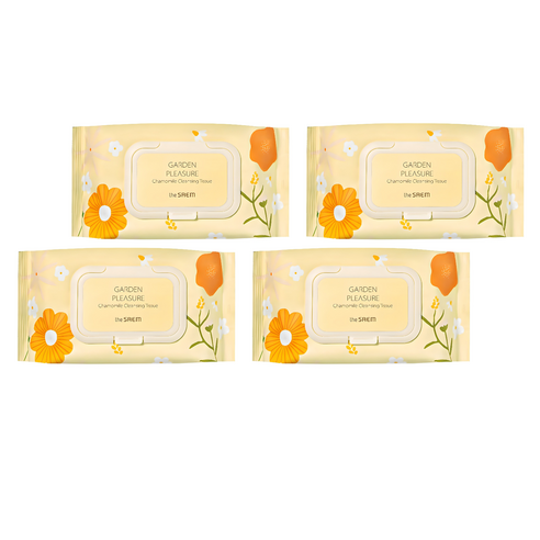 더샘 가든 플레져 캐모마일 클렌징 티슈, 100매입, 4개