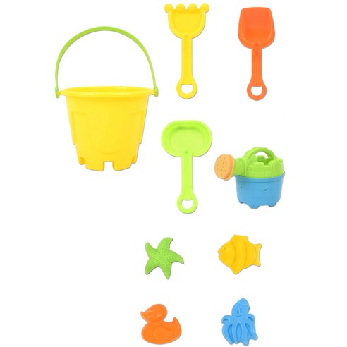 아이들의 상상력을 키워주는 마법, 양동이 모래놀이 세트