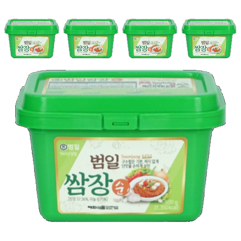 범일 쌈장 순, 500g, 5개