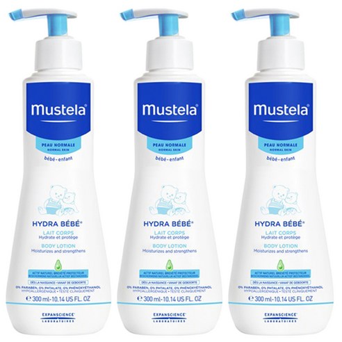 무스텔라 이드라 베베 바디로션, 300ml, 3개