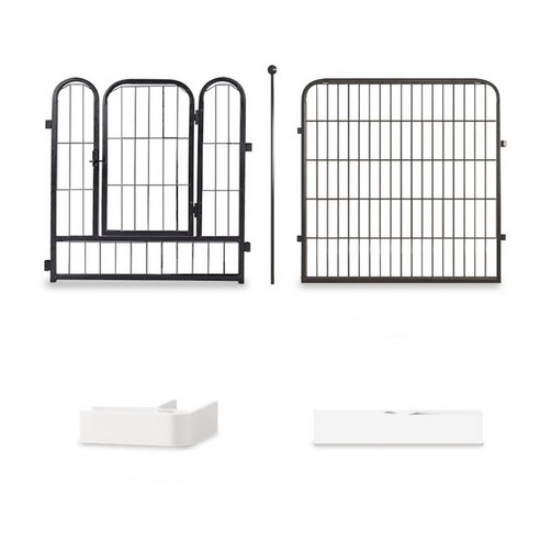 반려견의 안전과 편안함을 위한 뛰어난 딩동펫 메탈 대형견 울타리