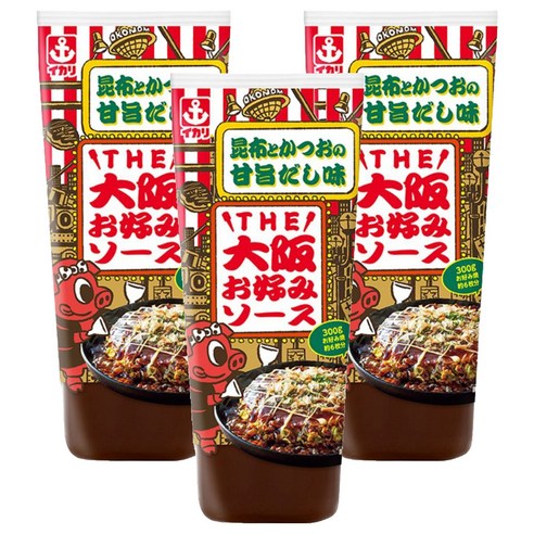 이카리 오사카풍 오꼬노미 소스, 300g, 3개