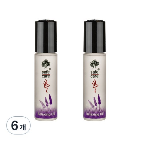 세이프케어코리아 릴랙싱 푹잠 아로마 오일 라벤더 유칼립투스 아로마향, 10ml, 6개