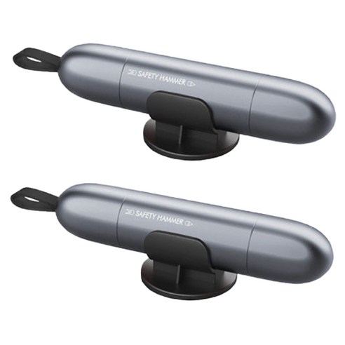 보새 차량용 유리 비상 탈출 망치 안전벨트 절단 커터 WDC-001, 2개, 블랙