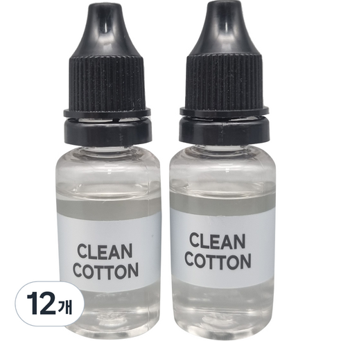 엠퓨처 차량용 불독 방향제 리필 오일 15ml, 12개, 클린코튼