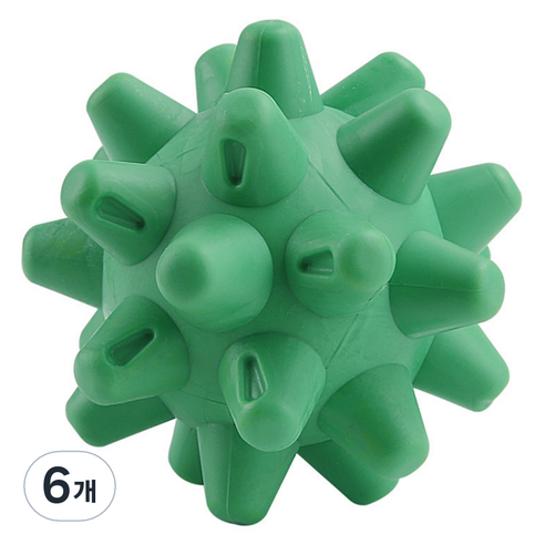 ACDI 3D 입체 실리콘 마사지 볼, 6개, 그린