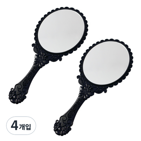 세븐스타 미미공주경 거울 대형, 블랙, 4개