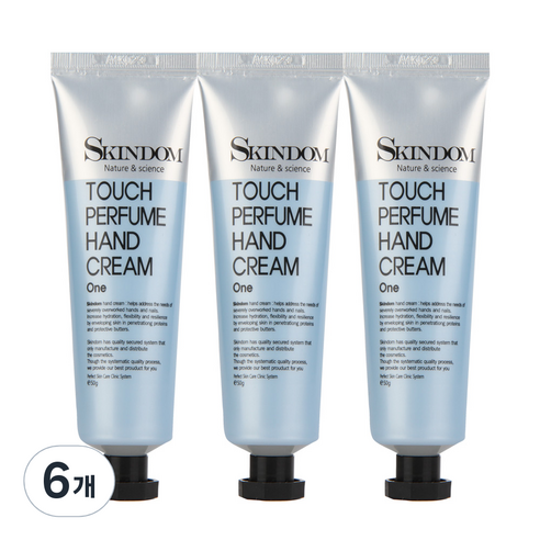 스킨덤 터치 퍼퓸 핸드 크림 원, 50ml, 6개