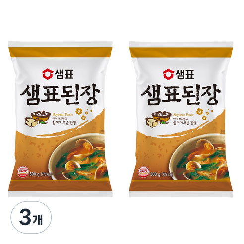 샘표 된장/일본식 500g, 3개