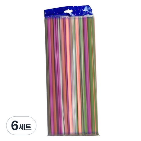마다꾸미 요술 매직 파티 벌룬 막대풍선 100p 세트, 레트로믹스컬러, 6세트