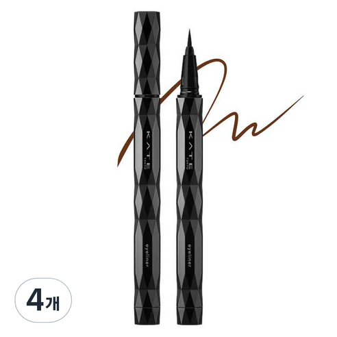 케이트 슈퍼 샤프 라이너 EX4.0 BR-1, 내추럴 브라운, 4개