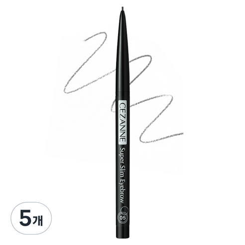 세잔느 슈퍼 슬림 아이브로우 0.02g, 05 내추럴 그레이, 5개