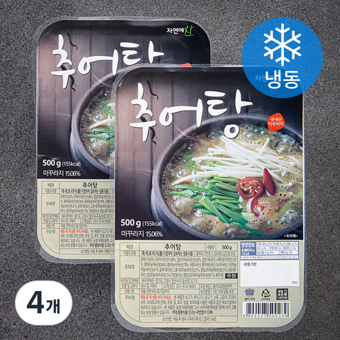 자연에찬 추어탕 (냉동), 500g, 4개