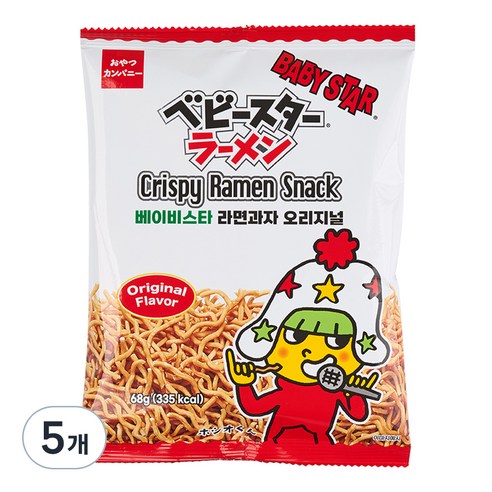 베이비스타 라면과자 오리지널, 68g, 5개