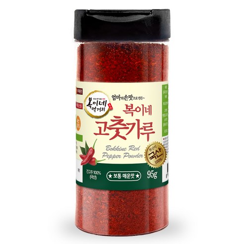 복이네먹거리 국산 보통매운맛 김치용 고춧가루, 95g, 1개