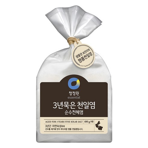 청정원 3년 숙성 천일염 480g 1개 태평염전 청정원 3년 숙성 천일염 480g 1개 태평염전