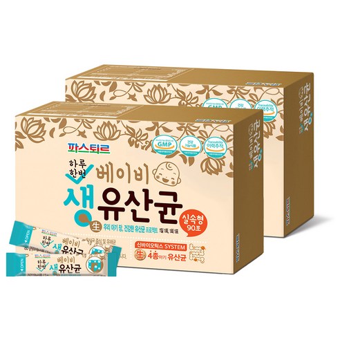 파스퇴르 베이비 생 유산균, 180g, 2개