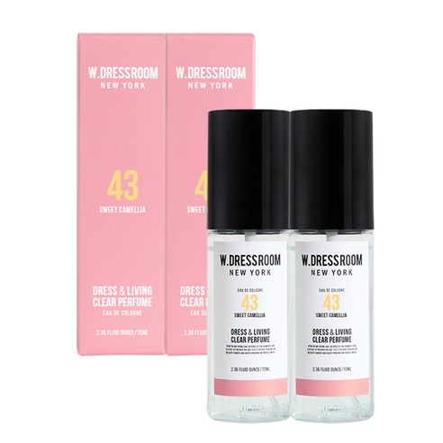 더블유드레스룸 드레스퍼퓸 70ml, No.43 스윗 카멜리아, 2개