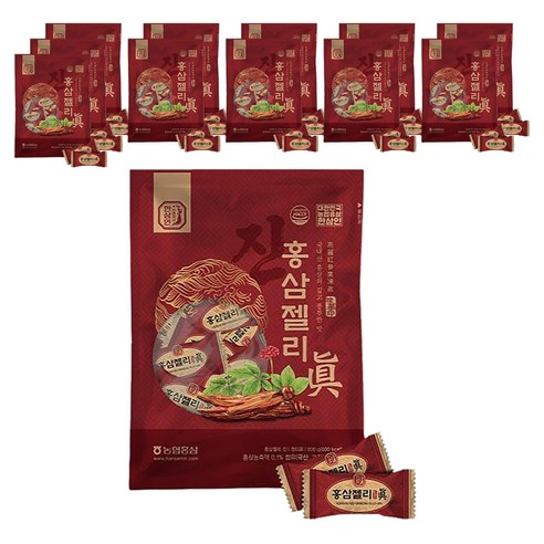 한삼인 홍삼젤리 진, 200g, 12개