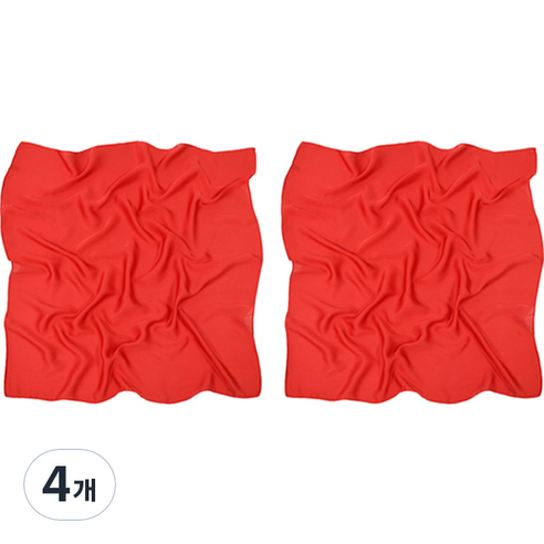 마켓감성 전통 포장 보자기, 빨강, 4개