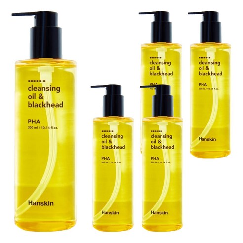한스킨 클렌징오일 앤 블랙헤드 PHA, 300ml, 5개