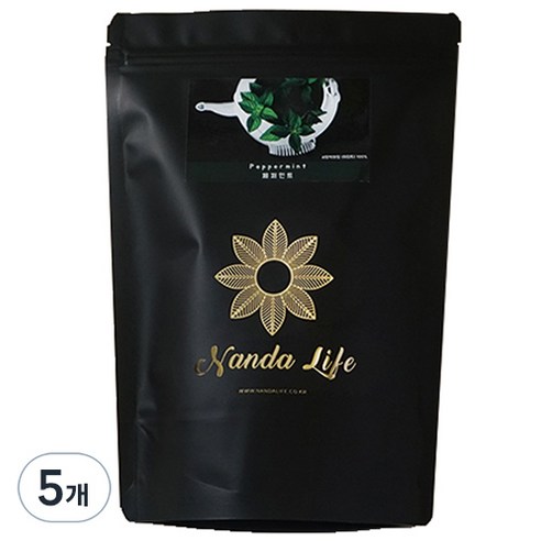 난다라이프 페퍼민트차, 1g, 50개입, 5개