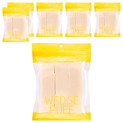 스킨푸드 웨지 퍼프 대용량, 6개
