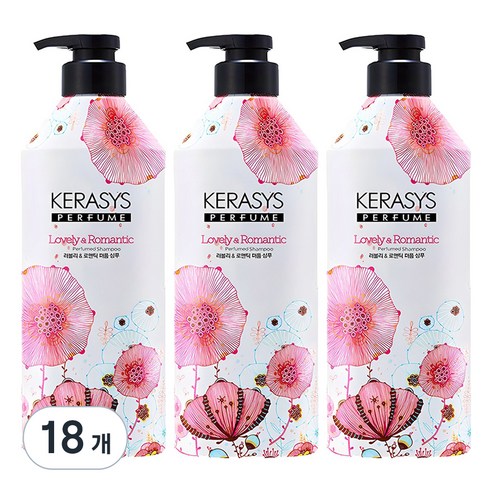 케라시스 퍼퓸 샴푸 러블리 앤 로맨틱향, 980ml, 18개