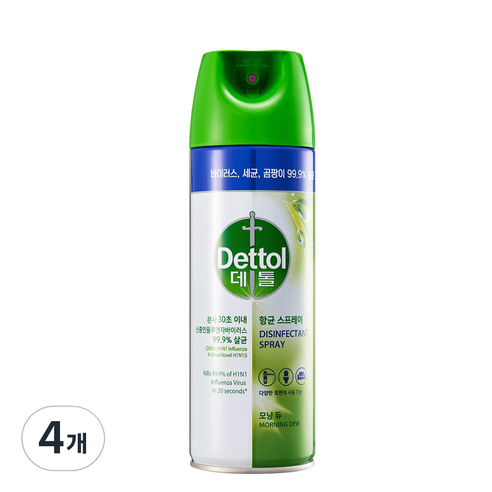 데톨 항균 스프레이 모닝 듀 살균제, 2개, 450ml