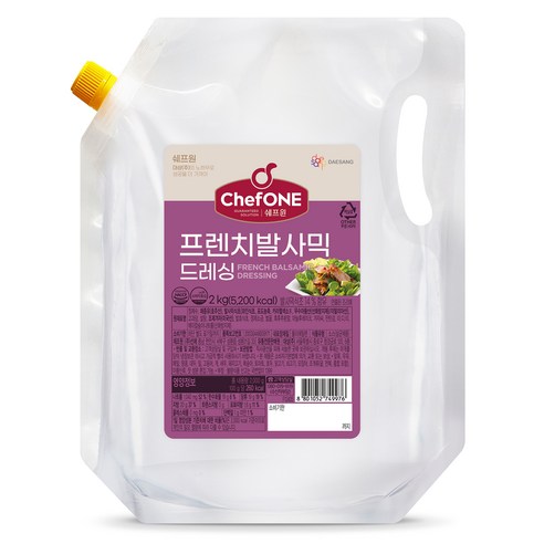 쉐프원 프렌치 발사믹 드레싱, 2kg, 1개