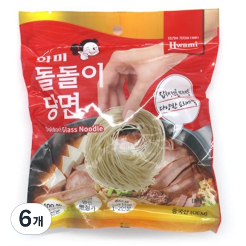 화미 돌돌이 당면, 4개, 60g