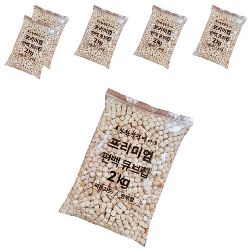 편백아트 프리미엄 편백 큐브칩 촉감각완구 9~10mm 2kg, 6개