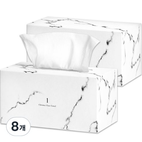 크리스마 순면 1코튼 수건대용 페이스타올, 80매, 8개