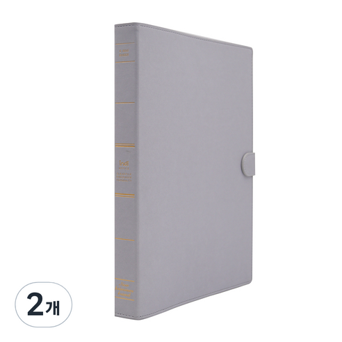 인디 가띠 O링 바인더 파일 3공, 그레이, 2개