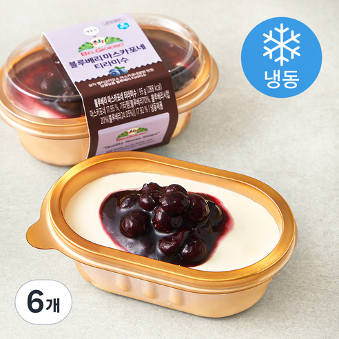 데르뜨 by 벨지오이오소 블루베리 마스카포네 티라미수 (냉동), 95g, 1개입, 6개