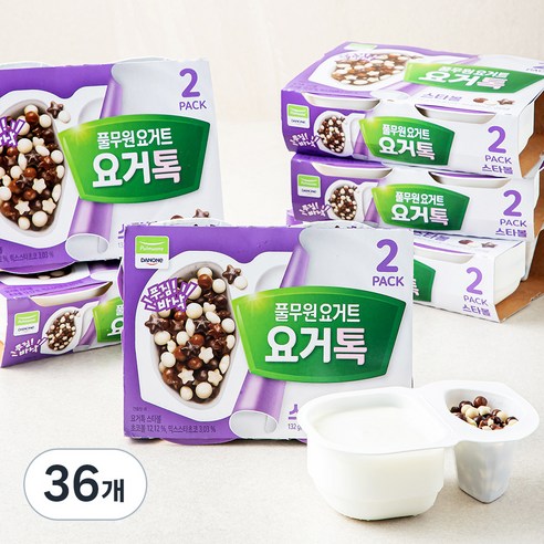 풀무원 요거트 요거톡 스타볼 2개입, 264g, 18개