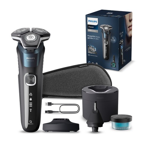 필립스 SkinIQ 5000 NEW 시리즈 전기면도기, S5889/71, 일렉트릭블루