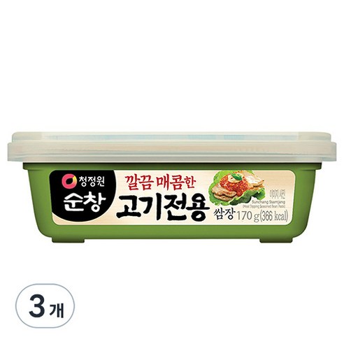 대상 청정원 순창 고기전용 쌈장, 170g, 3개